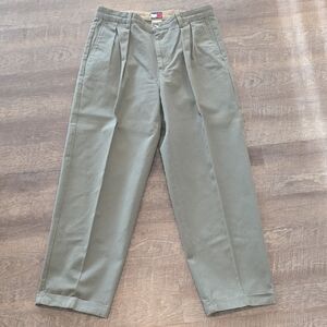 Tommy Hilfiger Men's Khaki Pleated Chinos